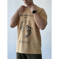 Oversize футболка з принтом