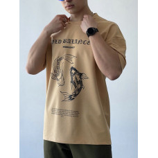 Oversize футболка з принтом