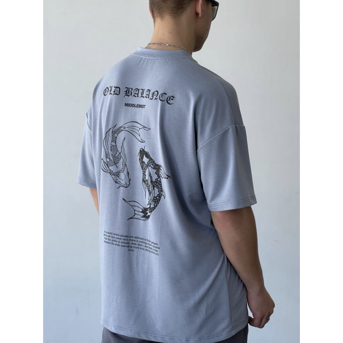 Oversize футболка з принтом