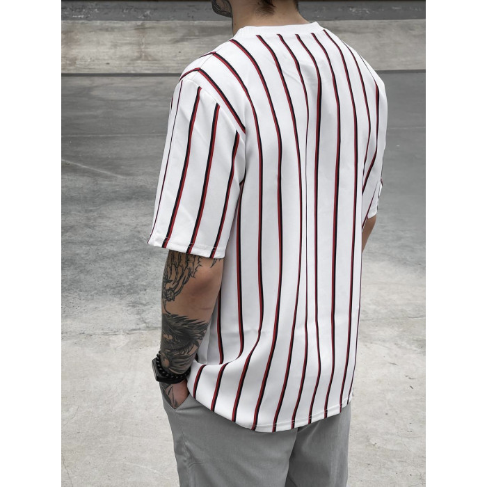 Oversize футболка у смужку