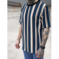 Oversize футболка у смужку