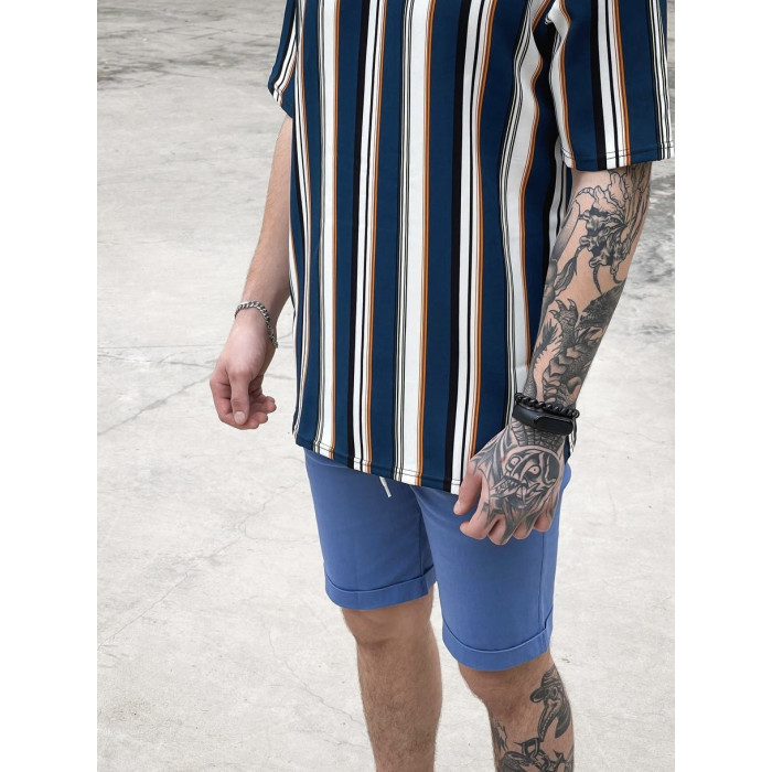 Oversize футболка у смужку
