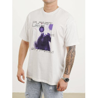 Oversize футболка з принтом