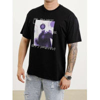 Oversize футболка з принтом