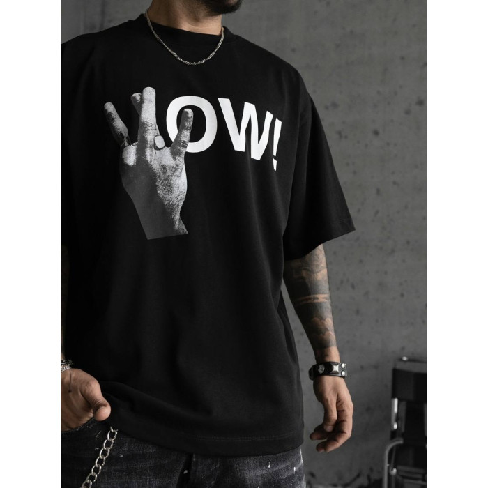 Oversize футболка з принтом