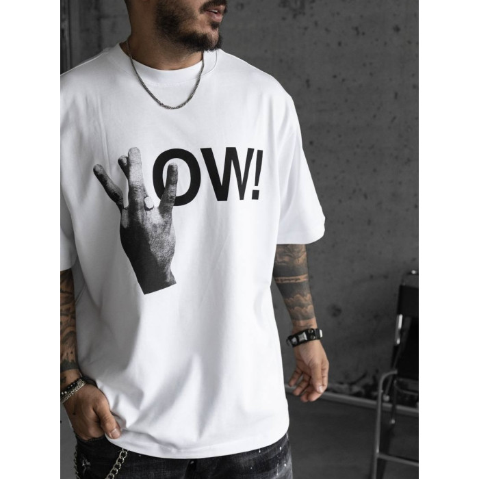 Oversize футболка з принтом