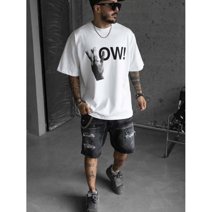 Oversize футболка з принтом