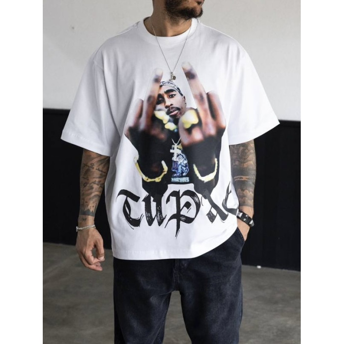 Oversize футболка з принтом