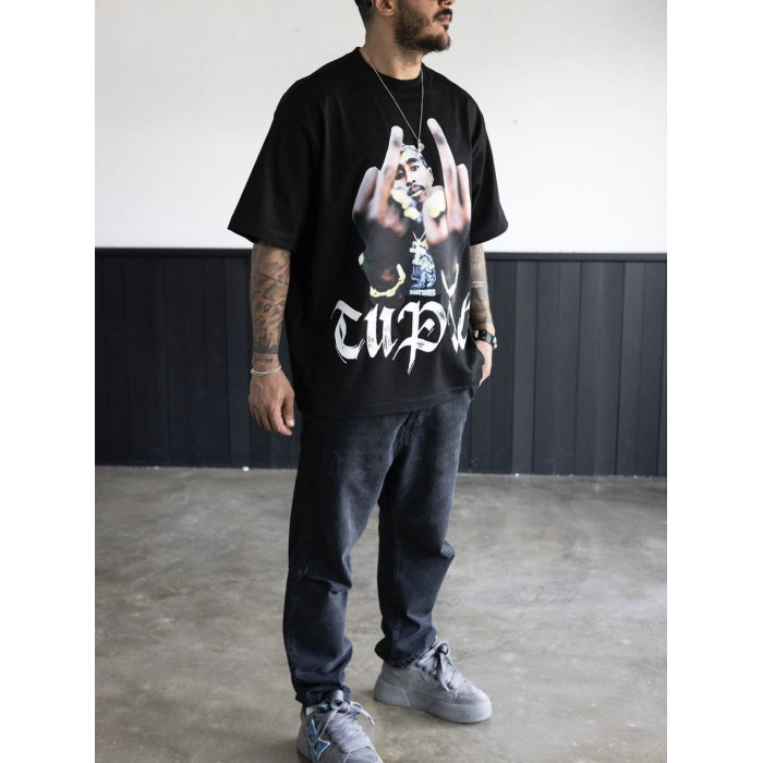 Oversize футболка з принтом