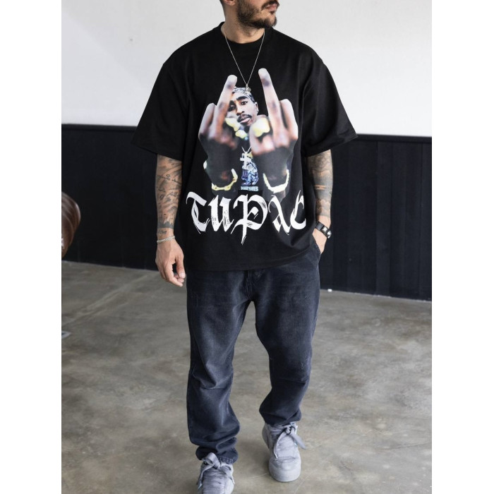 Oversize футболка з принтом