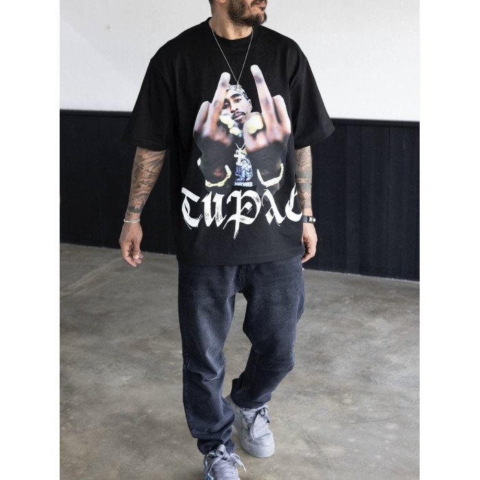 Oversize футболка з принтом