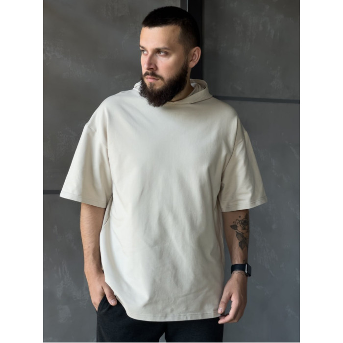 Oversize футболка з капюшоном