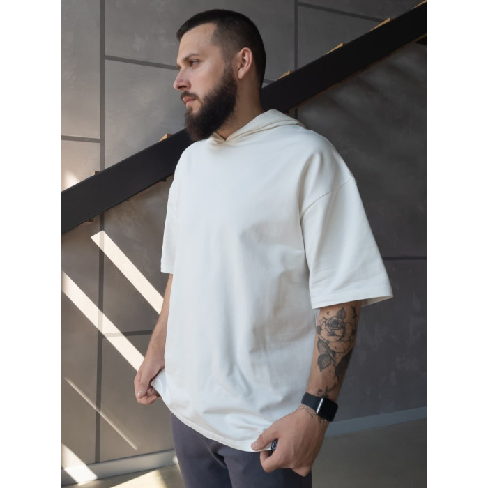 Oversize футболка з капюшоном