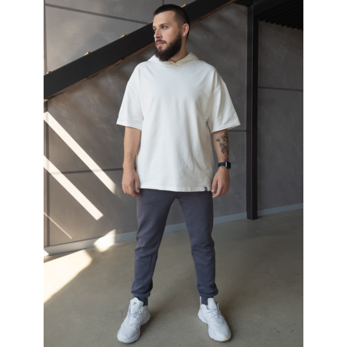 Oversize футболка з капюшоном