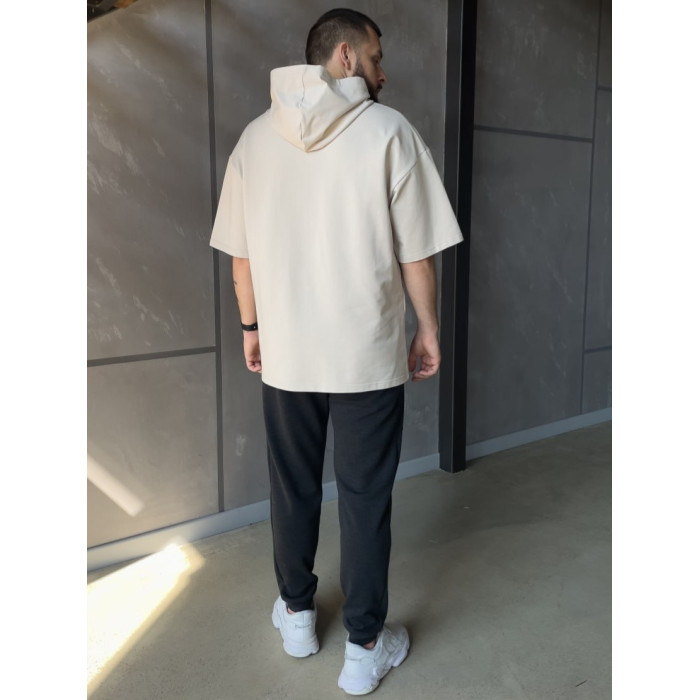Oversize футболка з капюшоном