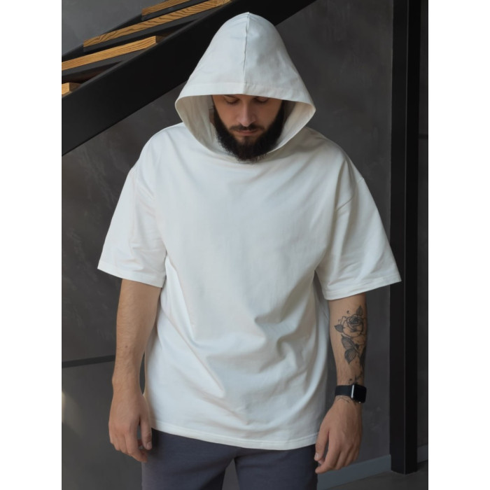 Oversize футболка з капюшоном