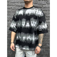 Oversize футболка з абстрактним принтом