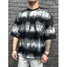 Oversize футболка з абстрактним принтом
