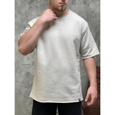 Oversize футболка з необробленим краєм