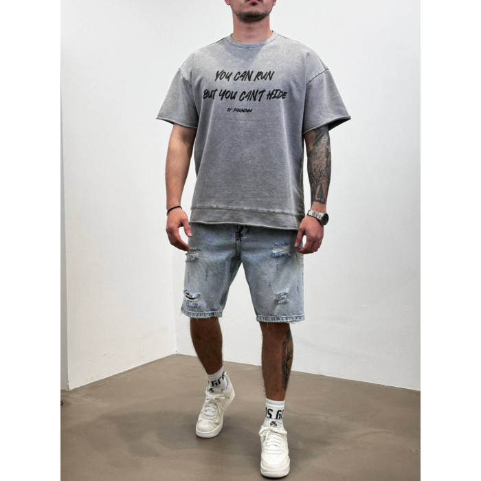 Oversize футболка з принтом