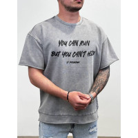Oversize футболка з принтом