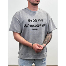 Oversize футболка з принтом