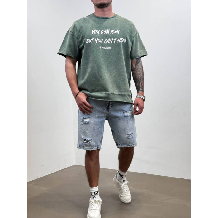 Oversize футболка з принтом