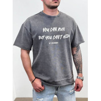 Oversize футболка з принтом