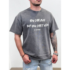 Oversize футболка з принтом