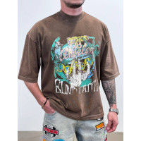 Oversize футболка з принтом