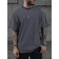Oversize футболка у смужку