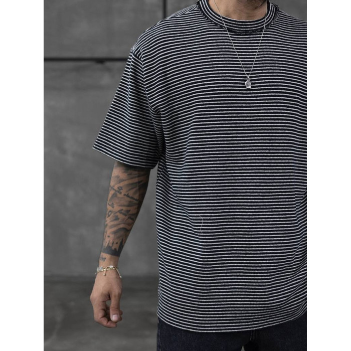 Oversize футболка у смужку