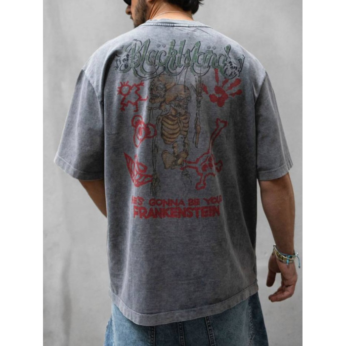Oversize футболка з принтом