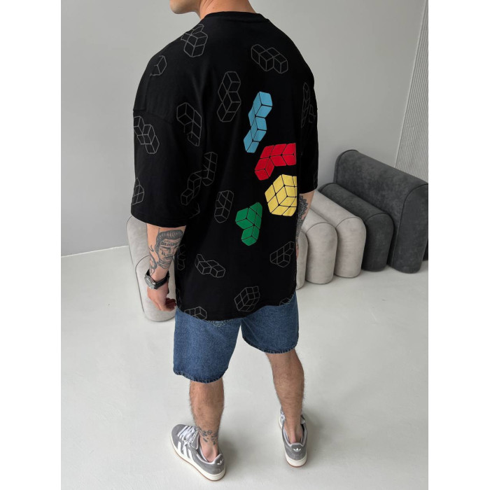 Oversize футболка з принтом