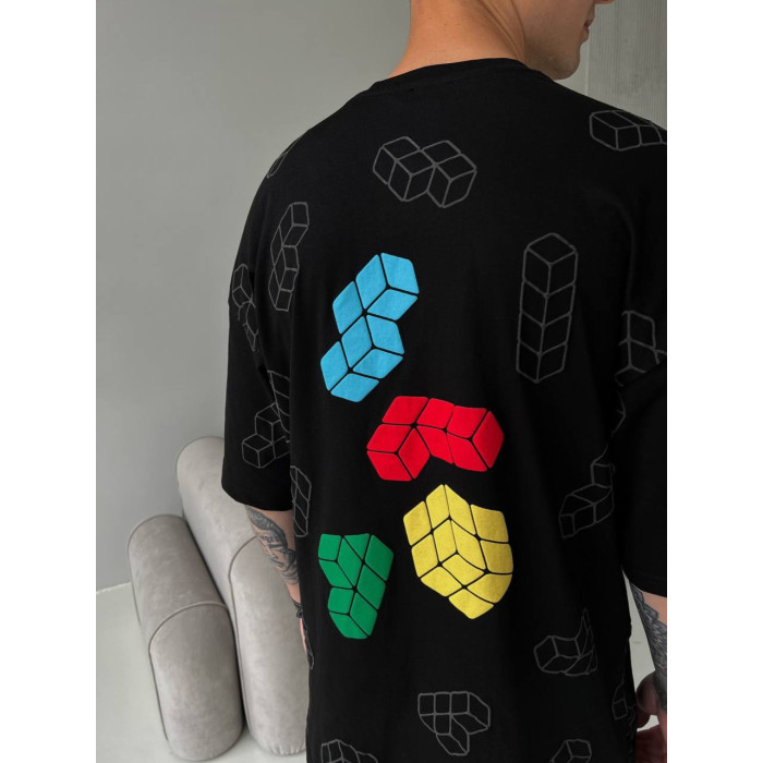 Oversize футболка з принтом