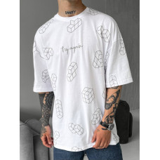 Oversize футболка з принтом