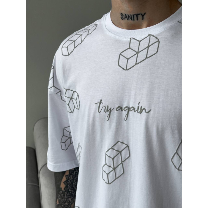 Oversize футболка з принтом