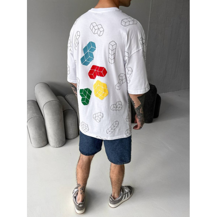 Oversize футболка з принтом