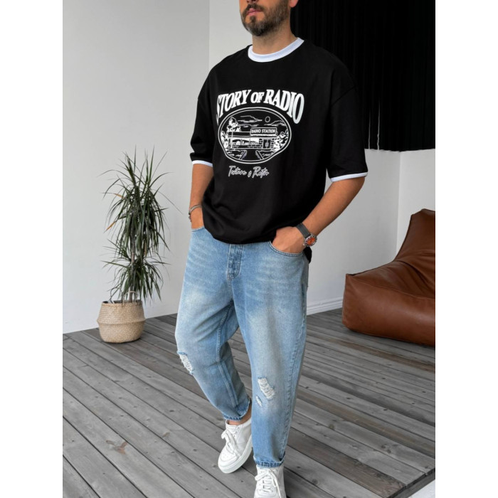 Overize футболка з принтом