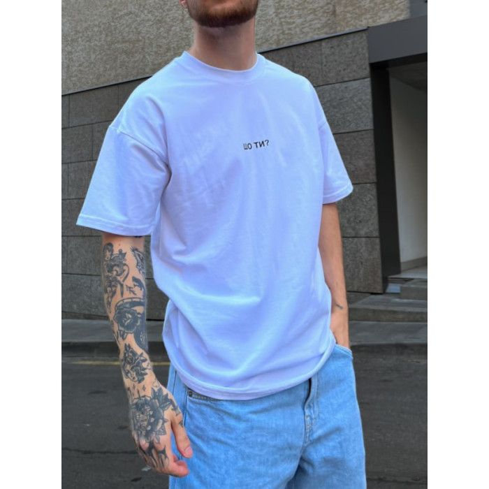 Oversize футболка з принтом