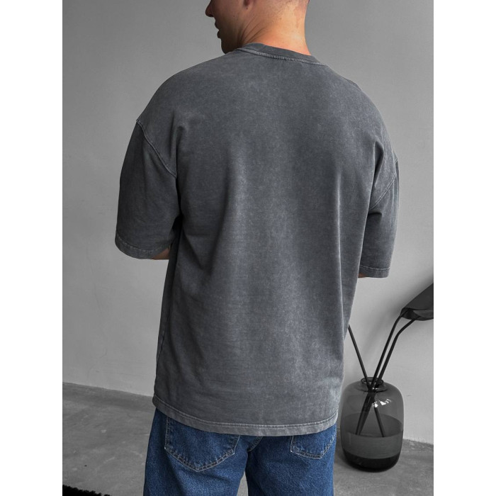 Oversize футболка з вивареної тканини