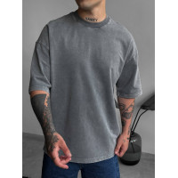 Oversize футболка з вивареної тканини