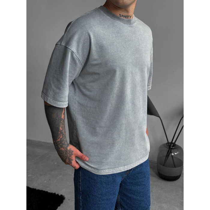 Oversize футболка з вивареної тканини