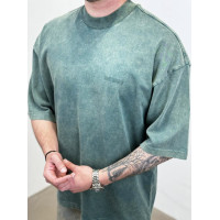 Oversize футболка з вивареної тканини