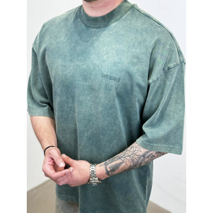 Oversize футболка з вивареної тканини
