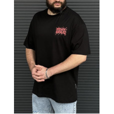 Oversize футболка з принтом