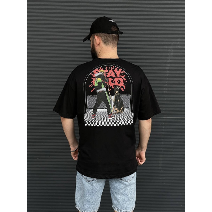 Oversize футболка з принтом