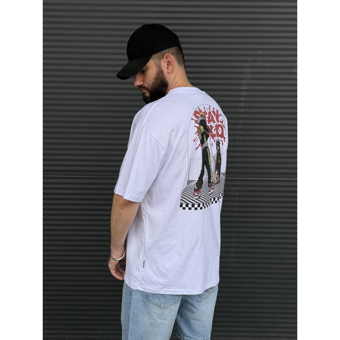 Oversize футболка з принтом