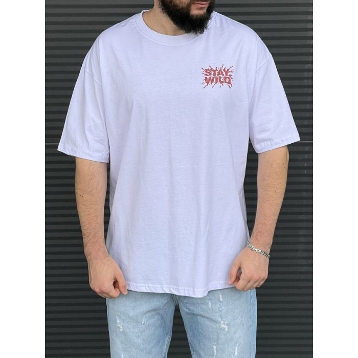 Oversize футболка з принтом
