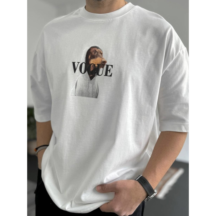Oversize футболка з принтом